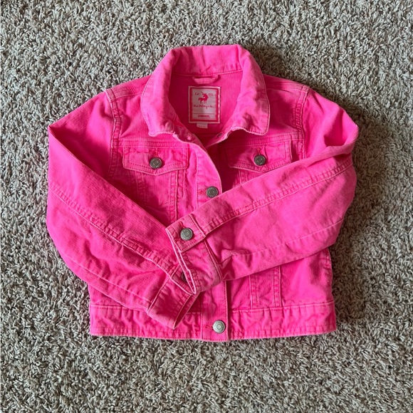 Gymboree hot pink corduroy jacket size small 6/7 - Picture 1 of 2